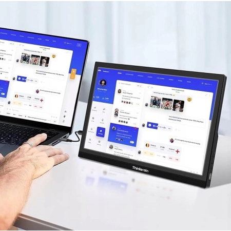 Thinlerain T1506KB przenośny monitor 15,6 FHD 1080p z HDMI i USB C