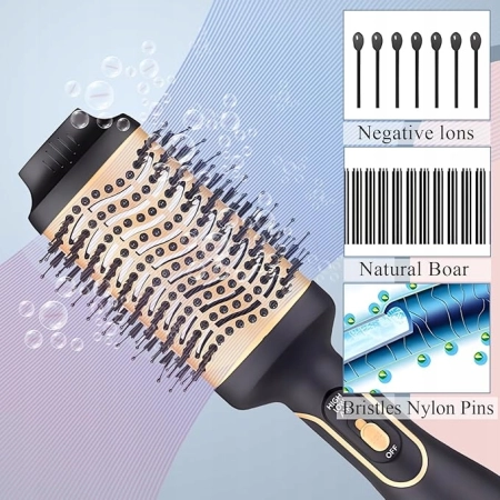 Szczotka do włosów z gorącym powietrzem Hot Air Brush 3in1 OSKUDLIN MN-B50