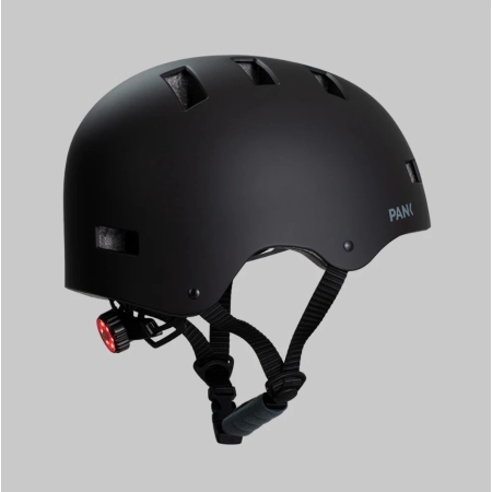 PANK Urban Kask rowerowy z Tylnym światłem LED czarny M