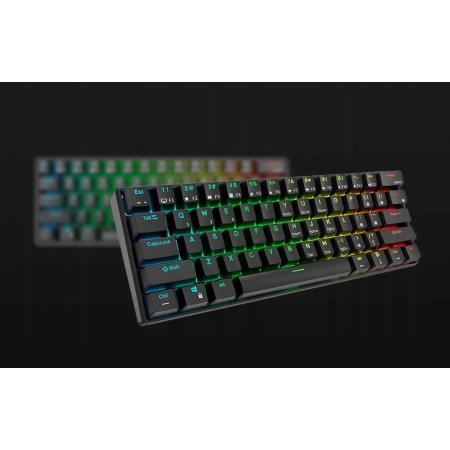 Klawiatura mechaniczna Royal Kludge RK61 RGB Red Switch BT (AZERTY)
