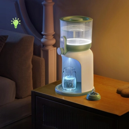MOMCOZY Podgrzewacz do butelek zaparzacz 1700 ml 6 poziomów podwójna lampka