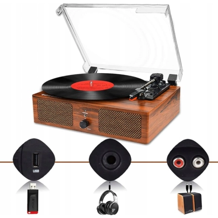 Gramofon Udreamer UD001-Y brązowy