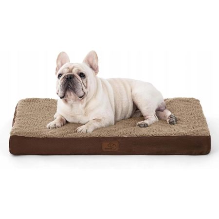 BEDSURE Ortopedyczne legowisko dla małych psów - 76 x 51 x 7,6 cm