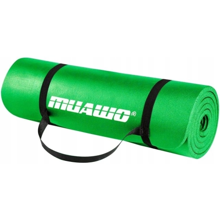 Mata Crossfit DUŻA FITNESS Muawo 197 cm x 97 cm zielona