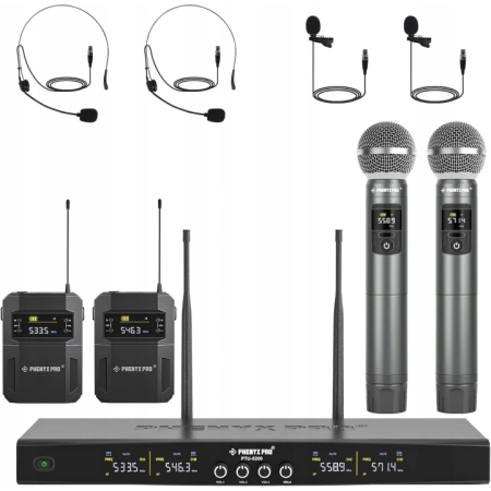 Bezprzewodowy system mikrofonowy Phenyx Pro PTU-5200B M2954