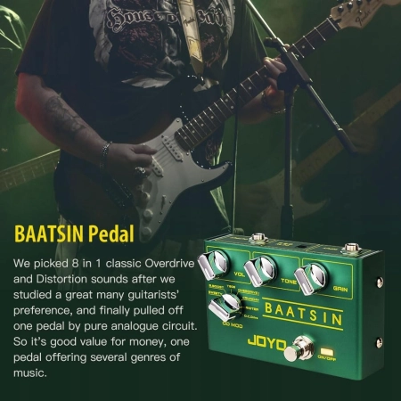 EFEKT GITAROWY JOYO BAATSIN R11 WEJŚCIE 1 4 MONO AUDIO TRUE BYPASS