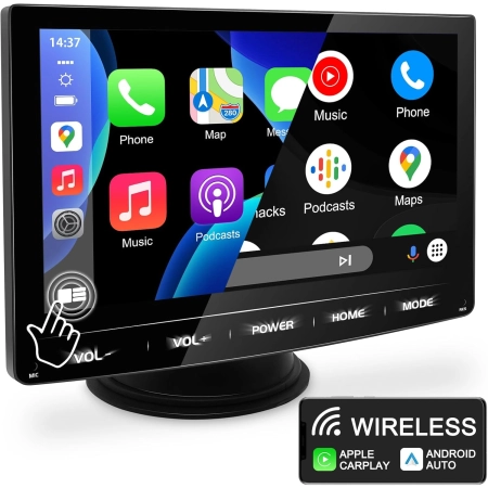Urvolax UR71C Bezprzewodowy Monitor ANDROID AUTO CARPLAY GPS Airplay Mirror