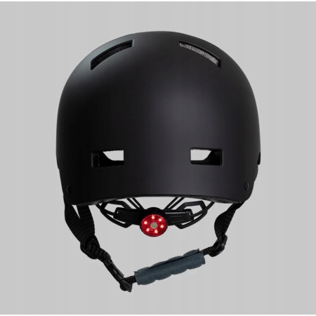 PANK Urban Kask rowerowy z Tylnym światłem LED czarny M