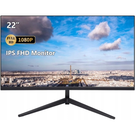 Monitor ZFTVNIE Full HD 21,5" 1920*1080P IPS bezramkowy75 Hz VGA HD-215
