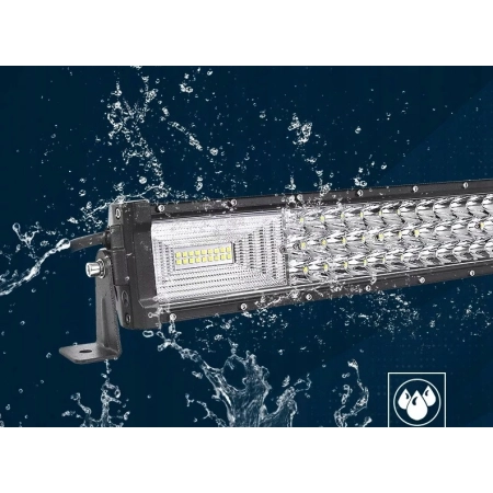 LAMPA ROBOCZA HALOGEN DALEKOSIĘŻNA 12V 24V 675W 225x LED WYGIĘTA ŁUK 127cm