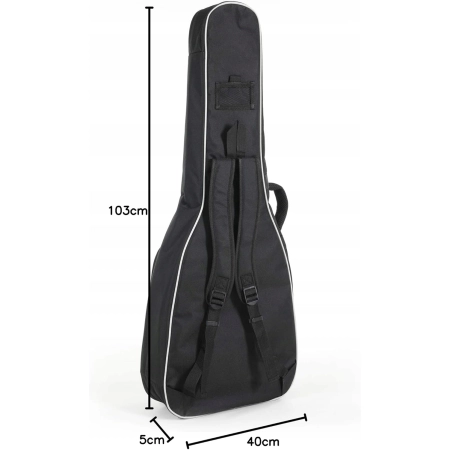 GEWA 212.110 Guitar Gig Bag Economy 12 pokrowiec do gitary klasycznej czarn