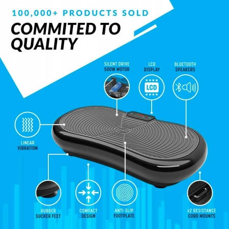 Platforma wibracyjna Bluefin Ultra Slim Vibration Plate 200W