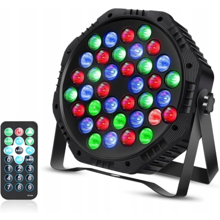 Lampa Oświetlenie Sceniczne Reflektor RGB 36 Diod LED Dmx512 LSPA32RC