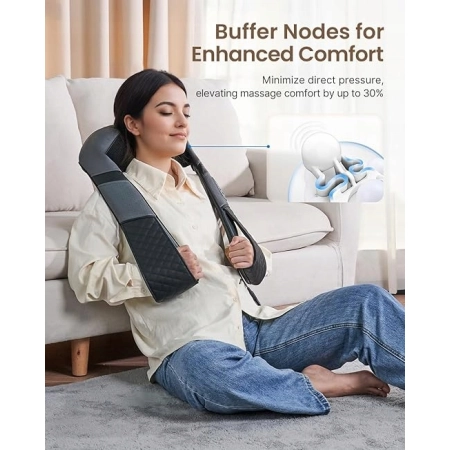 Masażer Shiatsu z Ciepłem, do Karku, Ramion, Pleców i Nóg, RENPHO RP-SNM061