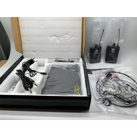 Debra Audio AU200 Pro 2-kanałowy bezprzewodowy system mikrofonowy UHF
