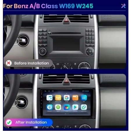 RADIO ANDROID MERCEDES-BENZ B200 2008-2011 z kamerą cofania A3012JG