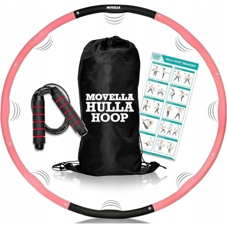 Hula Hop piankowe z wypustkami + skakanka i worek MOVELLA