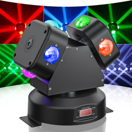 Światło sceniczne LED 120W Kolorofon DMX512 dwuramienny RGB dyskoteka DJ