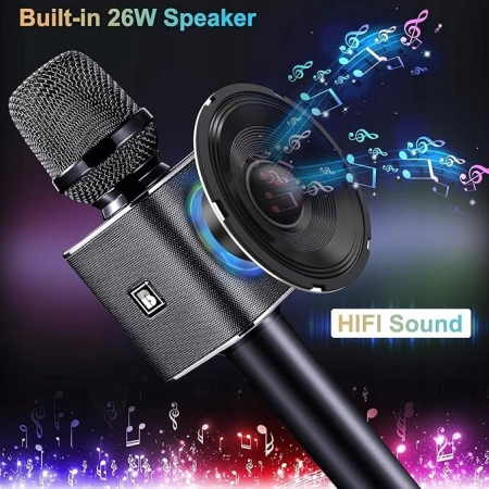 Mikrofon karaoke BONAOK G50 z Bluetooth i głośnikiem