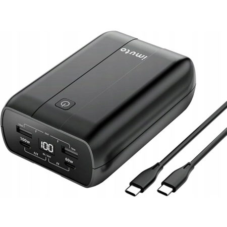 imuto Laptop Power bank 27200mAh, 100W, przenośny szybki