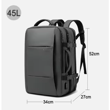 BANGE Plecak podróżny biznesowy o pojemności 17,3 Laptop Wodoodporny plecak
