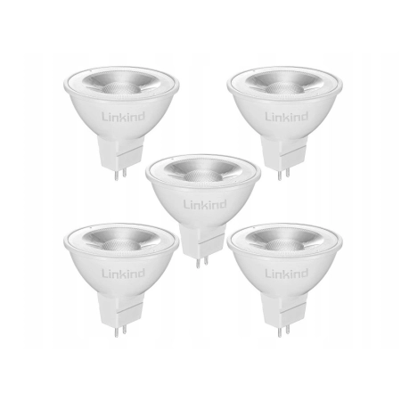 LINKIND żarówki LED GU5.3 MR16 5.5W ciepły biały 5 szt.