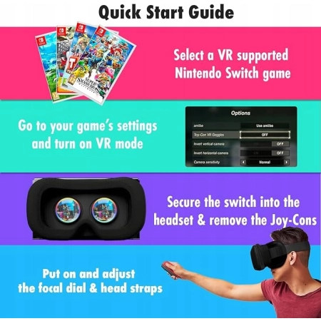 ORZLY Zestaw VR do Nintendo Switch / Switch OLED