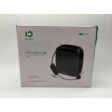 Bezprzewodowy Wzmacniacz Głosu SHIDU S613 18W UHF Mikrofon 2w1 USZKODZONY