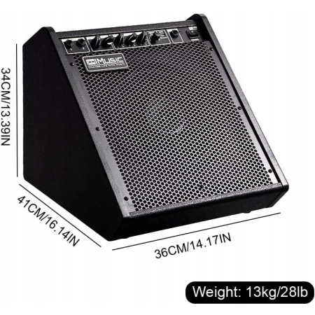 Wzmacniacz perkusyjny Coolmusic DM100 Electric Drum AMP o mocy 100 W