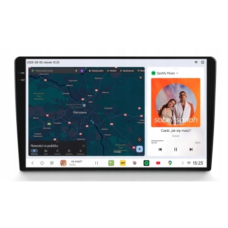 NISSAN QASHQAI Radio nawigacja Android CarPlay 6GB RAM 128GB Zamiennik