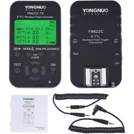 YONGNUO YN622C-KIT bezprzewodowy pilot zdalnego sterowania 100 m E-TTL