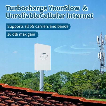 KASER Zewnętrzna antena 5G jednoosiowa N78 3300-3800 MHz panel Mimo