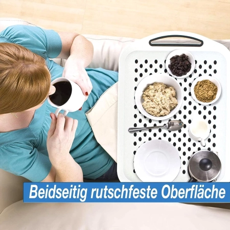VOILA Antypoślizgowa taca do serwowania obiadów i jedzenia posiłków 2szt