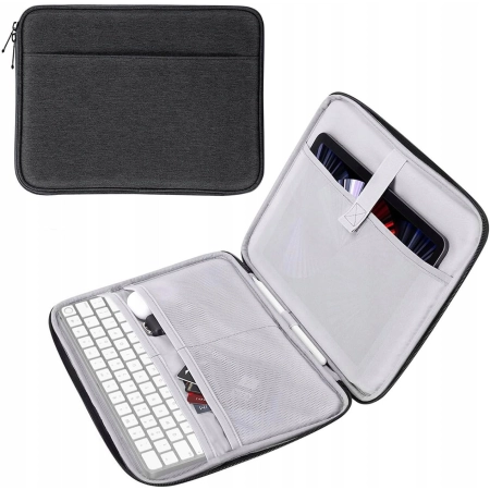 MOKO Pokrowiec na tablet 9-11 cali torba ochronna wsuwka miękki 28 cm szary