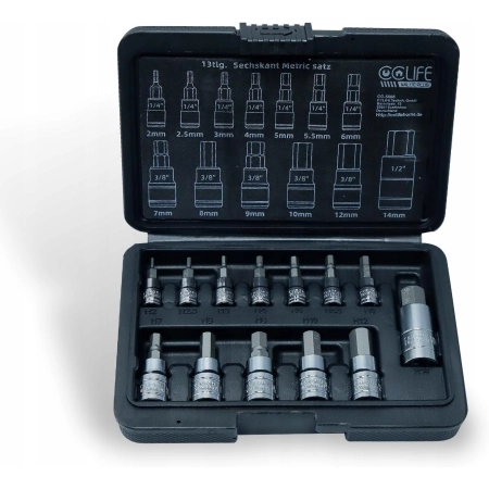 CCLIFE C-5604 Zestaw kluczy nasadowych TORX 2 mm-14 mm