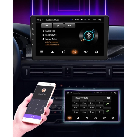 Radio samochodowe Eunavi Opel Adam 2013 -2016 Corsa E 2015 -2019 2-DIN 9