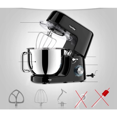 Robot Kuchenny Homlee SM-1508 2000W 7,2L Mieszanie Ugniatanie Bezpieczny