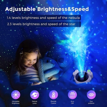 Dienmern Projektor LED gwiaździstego nieba, Galaxy Light z pilotem Astrona