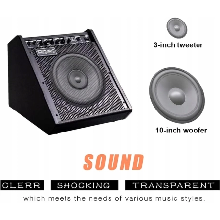 Wzmacniacz perkusyjny Coolmusic DM100 Electric Drum AMP o mocy 100 W