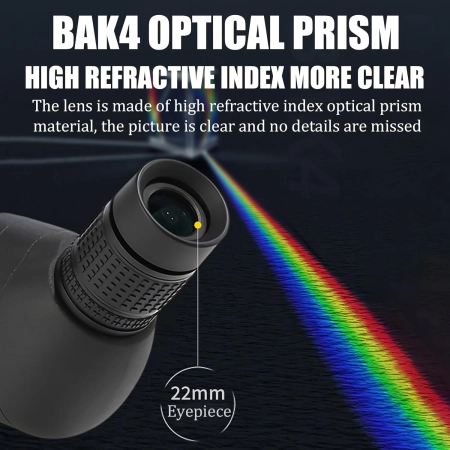 Luneta obserwacyjna monokularowy X20-60 80cm IPX6 HD BAK4+FMC zestaw