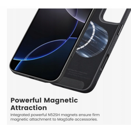 Pitaka military- grade etui do iPhone 16 Pro Max czarne włókno aramidowe
