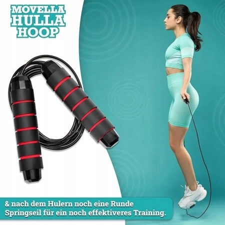 Hula Hop piankowe z wypustkami + skakanka i worek MOVELLA