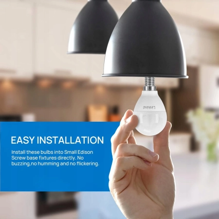 Żarówki LED Linkind E14 P45 do golfa, 7,2 W, 60 W, 2700 K, ciepła biel