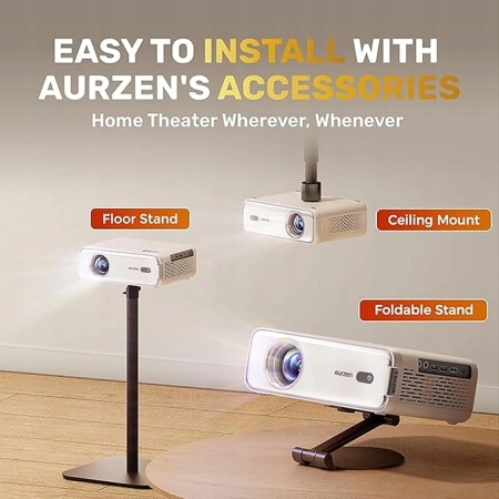 Aurzen Eazze D1 inteligentny projektor kina domowego 1080P, 4K Netflix