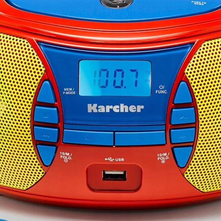 Radioodtwarzacz Kärcher RR 5026 Płyty CD FM USB z Mikrofonem