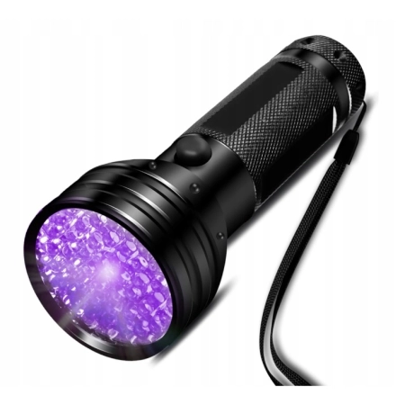 INF Latarka UV z 51 diodami LED 395 nm, wodoodporna