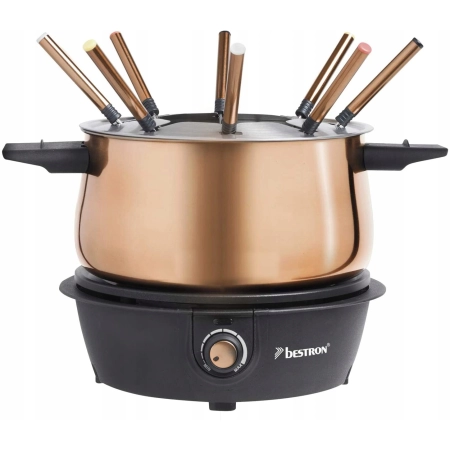 Bestron Fondue Elektryczne 1,5L 1500W Dla 8 Osób Miedź