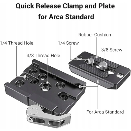 SMALLRIG Quick Release Zacisk i Płytka 2144B