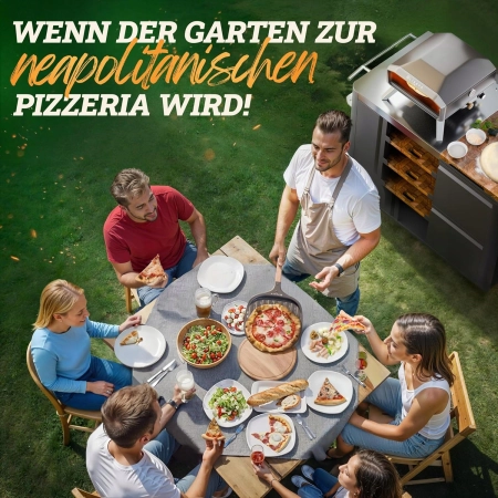 LIKAYA Łopatka do pizzy z czarnego aluminium i drewna akacjowego 32x32