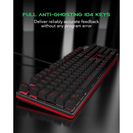 Black Shark SIXGILL K2 klawiatura qwertz mechaniczna przewodowa LED RGB PC